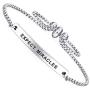 SOUSYOKYOSAM Dainty Cuff Bracelet - Expect Miracles - Students Super Cute Jewelry for Graduation Encouraging Gift