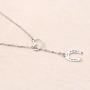AKTAP Simple Lucky Horseshoe Lariat Y Necklace Stirrup Necklace Love Heart Pendant Necklace Gift for Women Girls