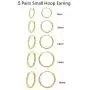 Hoop Earring 14K White Gold Plated S925 Sterling Silver Endless Small Hoop Earring Set for Cartilage Nose Lip Rings 8mm-16mm Hoop Earring 14K White Gold Plated S925 Sterling Silver Endless Small Hoop Earring Set for Cartilage Nose Lip Rings 8mm-16mm