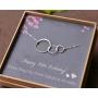 EFYTAL 30th Birthday gifts for women Sterling Silver Three Circle Necklace For Her 3 Decade Jewelry 30 Years Old