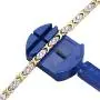 Titanium Stainless Steel Magnetic Bracelet Link Stylish Womens Bracelets with Rhinestone,2 Colors to Choose