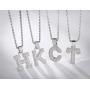 Asluco Initial Letter Pendant Necklace,14K Gold/White Gold Plated Iced Out Cubic Zirconia A-Z Alphabet Pendant Long Chain Necklace Custom Name Jewelry for Women Men Teen Girls