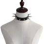 Punk Rock Gothic Black Rivet Leather Spiked Necklace Neckband Choker Adjustable