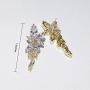 UDORA Brdial Bridesmaid Zirconia Earrings Bracelet Jewelry Set Wedding Prom
