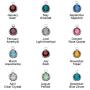 MyNameNecklace Personalized Sterling Silver 925 Graduation Charms Necklace with Dangle Birthstone- 2020 Graduation Jewelry Gift for Her
