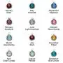 MyNameNecklace Personalized Sterling Silver 925 Graduation Charms Necklace with Dangle Birthstone- 2020 Graduation Jewelry Gift for Her