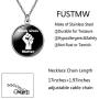 FUSTMW Black Lives Matter Necklace BLM Bracelet Activist Black Lives Matter Gifts