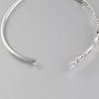 FashionJunkie4Life 925 Sterling Silver Irish Claddagh Celtic Knot Bangle Bracelet