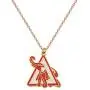 CENWA Sorority Jewelry Elephant Rose Gold Necklace Delta Gift DST Jewelry Greek Sorority Gift