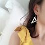 RUIZHEN Unique Asymmetrical Math Compass Triangle Ruler Students Dangle Earrings Math Teacher Jewelry