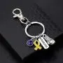UJIMS Down Syndrome Awareness Gift Blue and Yellow Ribbon Keychain Trisomie 21 Support Jewelry Yellow Boxing Glove Fearless Down Syndrome Jewelry UJIMS Down Syndrome Awareness Gift Blue and Yellow Ribbon Keychain Trisomie 21 Support Jewelry Yellow Boxing Glove Fearless Down Syndrome Jewelry