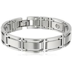 Sabona Executive Symmetry Silver Magnetic Bracelet - Large