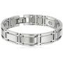 Sabona Executive Symmetry Silver Magnetic Bracelet - Large