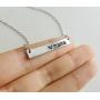 Rosa Vila Love Mama Bar Necklace, Simple Horizontal Bar Necklace, Bar Necklaces for Women and Girls, Mothers Day Jewelry, Mom Necklace, Gift for New Mothers