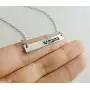 Rosa Vila Love Mama Bar Necklace, Simple Horizontal Bar Necklace, Bar Necklaces for Women and Girls, Mothers Day Jewelry, Mom Necklace, Gift for New Mothers