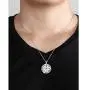VASSAGO Stainless Steel Sixth Pentacle of Mars Key of Solomon Seal Pendant Necklace Engraved Round Charm Talisman Necklaces Jewelry for Men Women Teens Christmas Birthday New Year Gifts VASSAGO Stainless Steel Sixth Pentacle of Mars Key of Solomon Seal Pendant Necklace Engraved Round Charm Talisman Necklaces Jewelry for Men Women Teens Christmas Birthday New Year Gifts