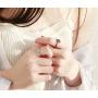 Flzaitian Punk Angel Devil Wings Rings Retro Dragon Arrow Open Rings Adjustable for Women Girls Fashion Couple Index Finger Rings Jewelry