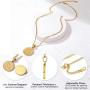 GOLDCHIC JEWELRY Personalized Zodiac Coin Necklace, Coin Pendant, Horoscope Astrology Necklace, Gold Medallion Zodiac Necklace