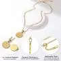 GOLDCHIC JEWELRY Personalized Zodiac Coin Necklace, Coin Pendant, Horoscope Astrology Necklace, Gold Medallion Zodiac Necklace