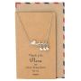 Quan Jewelry Handmade Mothers Day Gifts, Mom Daughters Necklace 2 Birds Pendant, Necklaces for Women, Presents for Mama, Grandma, Stepmom, Thank You Appreciation Birthday Card, 16-in to 18-in (3 Birds)
