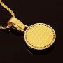 HELLOICE Holiday Gifts Iced Lion Head Pendant Circle Metal Necklace for Men Rapper 18K Gold Plated Pendant Punk Hip Hop Necklace