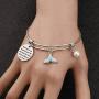 CYTING Whale Tail Bracelet My Heart As Magical As The Sea and My Soul Whale Always Be Free Whale Bracelet Sea Ocean Jewelry Whale Lover Gift