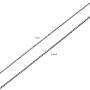 Wellme Sterling Silver 1mm/1.5mm Solid 925 Twister Rope Vintage Chain - Thailand Crafted Necklace - Thin and Strong 18 20 22 24