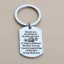 BEKECH Brother-in-Law Gifts Brother Keychain Thank You for Being My Brother-in-Law Keychain Wedding Gift Jewelry Brother of The Bride Gift from Sister-in-Law