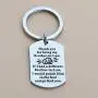 BEKECH Brother-in-Law Gifts Brother Keychain Thank You for Being My Brother-in-Law Keychain Wedding Gift Jewelry Brother of The Bride Gift from Sister-in-Law