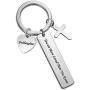 SIDIMELO Goddaughter Gifts You are More Loved Than You Know Goddaughter Jewelry First Communion Gift Adult Bapitism Gift Stainless Steel