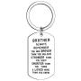BESPMOSP Brother Inspirational Gift You are Braver Than You Believe Pendant Necklace/Keychain Gift for Brother