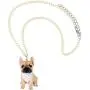 DUOWEI Acrylic Cute French Bulldog Pug Dog Necklace Anime Halloween Pendant Jewelry for Women Teen Girls Charms Gifts DUOWEI Acrylic Cute French Bulldog Pug Dog Necklace Anime Halloween Pendant Jewelry for Women Teen Girls Charms Gifts