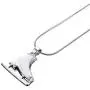 TEAMER 3D Turquoise Crystal Ice Skate Necklace Figure Skating Pendant Skater Necklace Jewelry Gifts for Teens Girls Women
