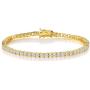 18K Yellow Gold Plated Tennis Necklace/Bracelet/Earrings Sets Pack of 3