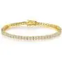 18K Yellow Gold Plated Tennis Necklace/Bracelet/Earrings Sets Pack of 3