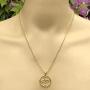 Male Female Soapstone Love Sex Icon Symbol Sign Prince Gold plated Pewter Unisex Womens Mens Boys Pendant Necklace Medallion Lucky Charm protection amulet for Men Women W Brass Ball Chain
