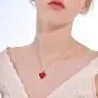 Shahd Women Necklace Love Heart Pendant Necklace Guardian Angel，Crystal with Gift Box Mother Day Gifts for Her Women Party/Anniversary Day/Birthday 18''+2'' Extender