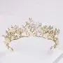 fxmimior Gold Butterfly Bead Bridal Wedding Crown Headband Women Crystal Tiara Headpiece Wedding Hair Accessories for Women fxmimior Gold Butterfly Bead Bridal Wedding Crown Headband Women Crystal Tiara Headpiece Wedding Hair Accessories for Women