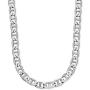 Savlano 925 Sterling Silver 9mm Italian Solid Flat Mariner Link Chain Necklace for Men & Women - Made in Italy Comes Gift Box (9mm)
