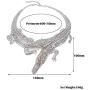 Fashion Silver/Gold/Rose Gold Adjustable Snake/Crocodile Alligator/Scorpion Chain Choker Collar Statement Bib Necklace/Jewelry Set for Women/Men/Teens