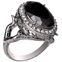 RockLove DISNEYS SLEEPING BEAUTY Maleficent Crystal Ring