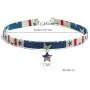 Olbye Patriotic Necklace Choker USA Charm Necklace Jewelry for Women and Girls Simple Minimalist Necklace