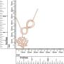 AFFY 14K Gold Over Sterling Silver Infinity with Lotus Flower Pendant Necklace