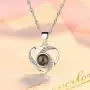 winsbo Love Necklace I Love You Necklace in 100 Languages Best Gift for Her Gift for Women