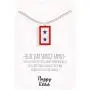 Happy Kisses Blue Star Service Flag Necklace – Blue Star Mom Pendant– One, Two & Three Stars – Message Card Happy Kisses Blue Star Service Flag Necklace – Blue Star Mom Pendant– One, Two & Three Stars – Message Card