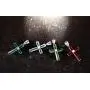 P0157 Cross Mt St Helens Green Helenite May Birthstone Sterling Silver Pendant