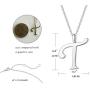 FANCIME Sterling Silver Initial Necklace High Polish Customize Monogram Letter Pendant Necklace Personalize Name Neckalce for Girls Fine Jewelry for Women Girls 16” + 2” Extender