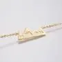 CHUYUN Rose Gold Silver Color Snowy Mountain Necklace Nature Minimalist Bridesmaids Boho Jewelry Gift