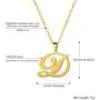 PROSTEEL Stainless Steel Initial Name Necklace, A to Z Initial Letter Personalized Necklaces for Men Women, Gold/Silver/Black Tone, 20inch-22inch Adjustable, Come Gift Box