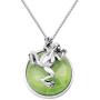 SEIRAA Frog Necklace Green Frog Toad Pendant Frogs Lover Gift Frogs Jewelry for Frog Enthusiasts